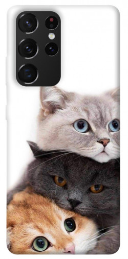 Чехол itsPrint Три кота для Samsung Galaxy S21 Ultra