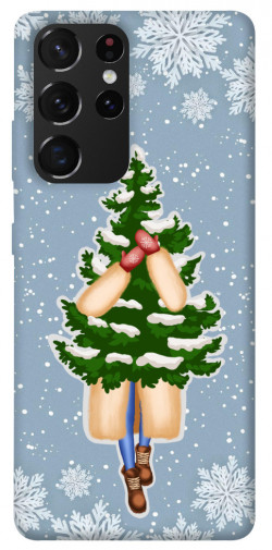 Чехол itsPrint Christmas tree для Samsung Galaxy S21 Ultra