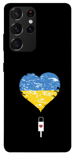 Чехол itsPrint З Україною в серці для Samsung Galaxy S21 Ultra
