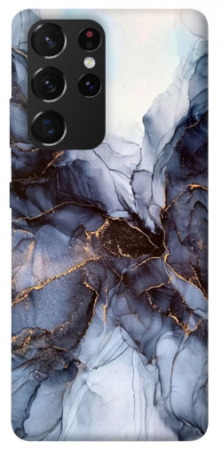 Чехол itsPrint Черно-белый мрамор для Samsung Galaxy S21 Ultra