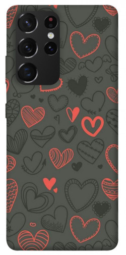 Чехол itsPrint Милые сердца для Samsung Galaxy S21 Ultra