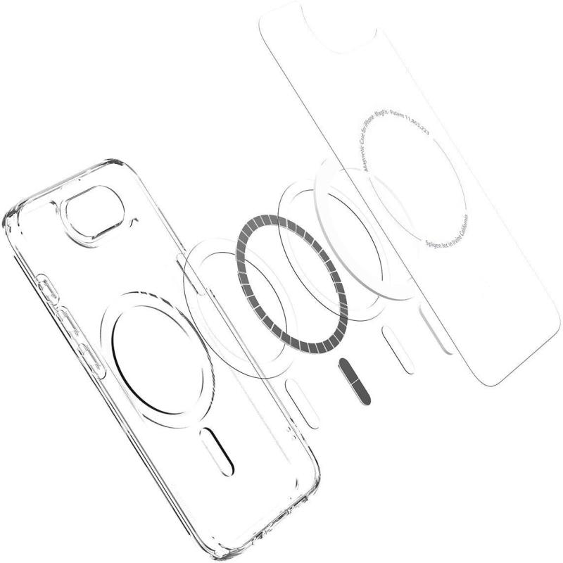 Чехол SGP Ultra Hybrid (MagFit) для Apple iPhone 16e (6.1) на картинке №7