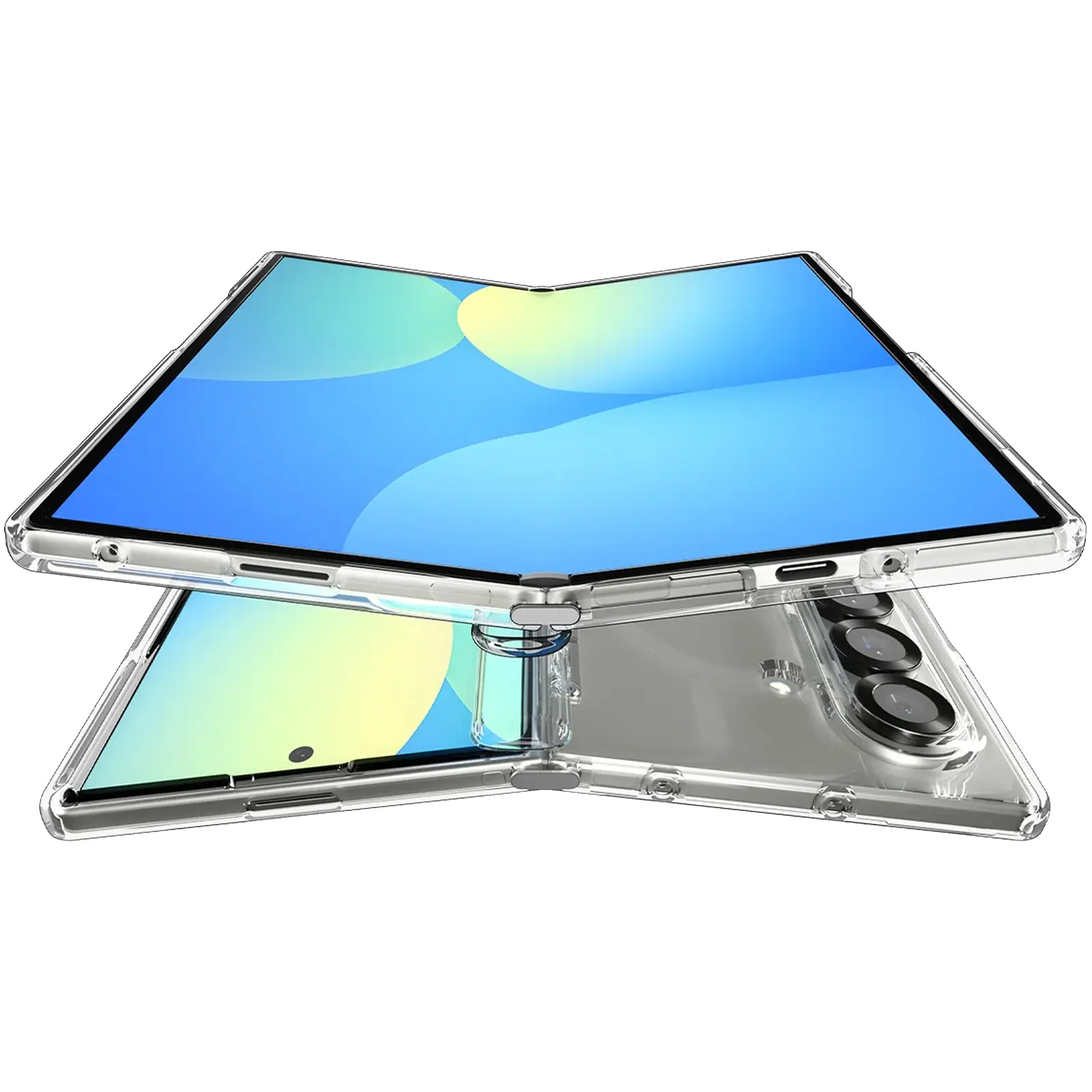 Чохол SGP Ultra Hybrid (MagFit) для Samsung Galaxy Z Fold7, Прозорий 2, TPU, купити оптом з доставкою