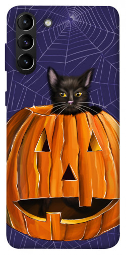 Чехол itsPrint Cat and pumpkin для Samsung Galaxy S21+