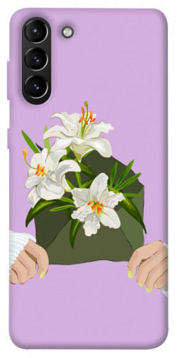 Чехол itsPrint Flower message для Samsung Galaxy S21+