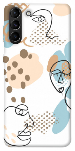 Чехол itsPrint Face pattern для Samsung Galaxy S21+
