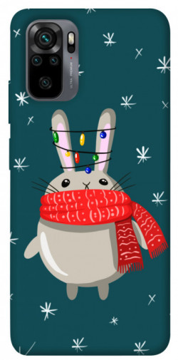 Чехол itsPrint Новорічний кролик для Xiaomi Redmi Note 10 / Note 10s