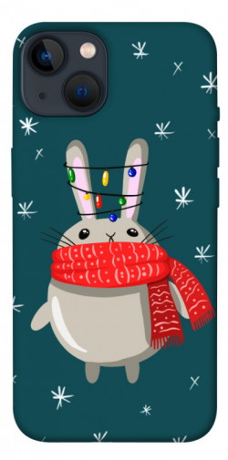 Чехол itsPrint Новорічний кролик для Apple iPhone 13 (6.1")