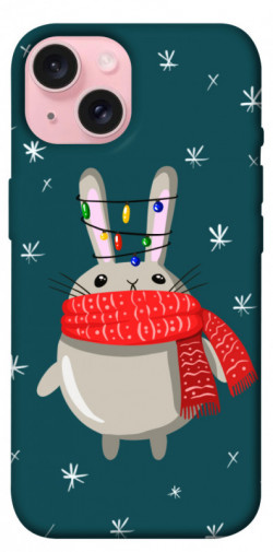 Чехол itsPrint Новорічний кролик для Apple iPhone 15 (6.1")