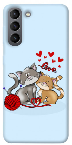 Чохол itsPrint Два коти Love для Samsung Galaxy S21