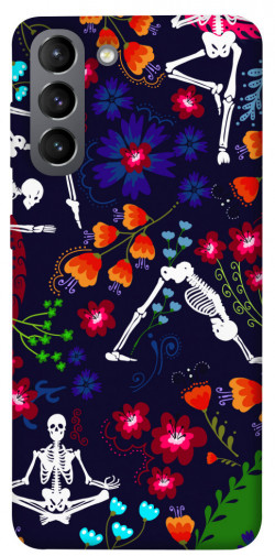 Чохол itsPrint Yoga skeletons для Samsung Galaxy S21