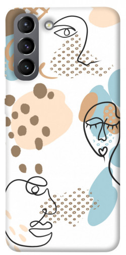 Чехол itsPrint Face pattern для Samsung Galaxy S21