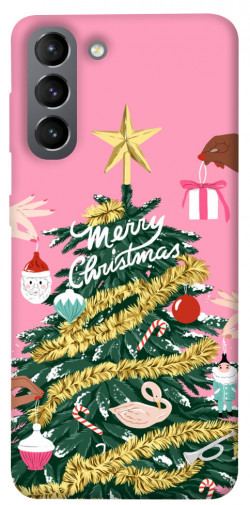 Чехол itsPrint Праздничная елка для Samsung Galaxy S21