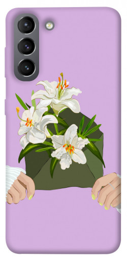 Чехол itsPrint Flower message для Samsung Galaxy S21