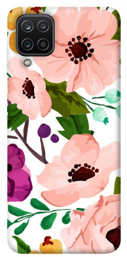 Чехол itsPrint Акварельные цветы для Samsung Galaxy A12