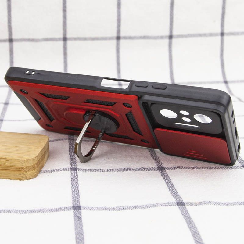 Противоударный чехол Camshield Serge Ring для Xiaomi Redmi Note 10 Pro | Бронированый с кольцом-подставкой смотреть фото №5