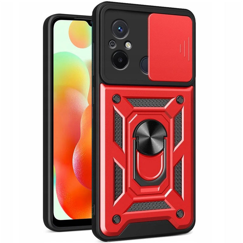 Протиударний чохол Camshield Serge Ring для Xiaomi Redmi 12C | Броньований з кільцем-підставкою на малюнкі №1