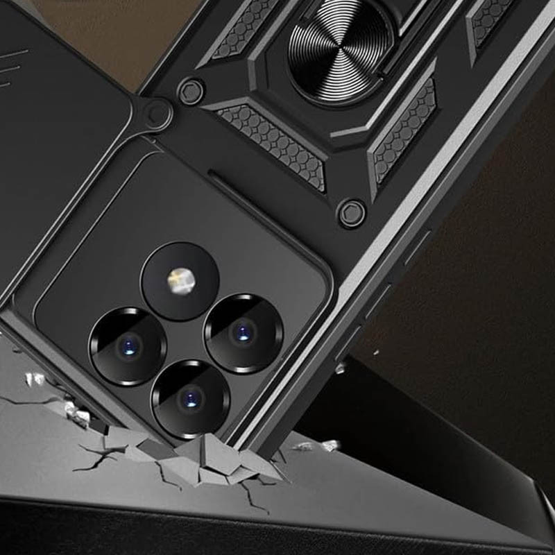 Протиударний чохол Camshield Serge Ring для Xiaomi Poco F6 Pro | Броньований з кільцем-підставкою Фотографія №4 Протиударний чохол Camshield Serge Ring для Xiaomi Poco F6 Pro | Броньований з кільцем-підставкою на малюнкі №4