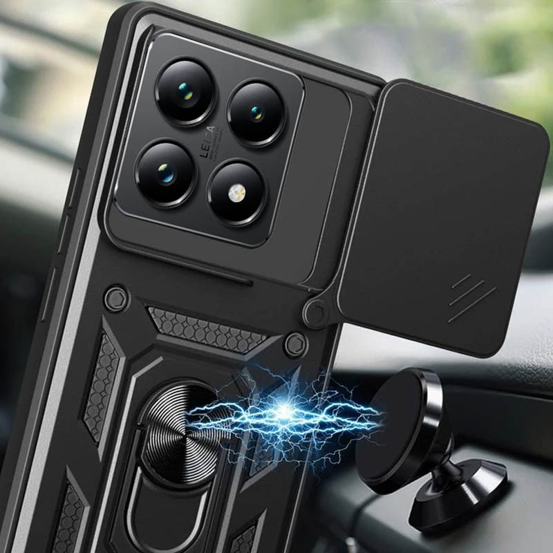 Протиударний чохол Camshield Serge Ring для Xiaomi 14T | Броньований з кільцем-підставкою Фотографія №2 Протиударний чохол Camshield Serge Ring для Xiaomi 14T | Броньований з кільцем-підставкою на малюнкі №2