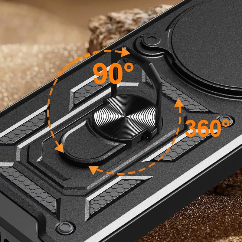 Протиударний чохол Camshield Serge Ring для Xiaomi Redmi Note 14 Pro 5G | Броньований з кільцем-підставкою Фотографія №5 Протиударний чохол Camshield Serge Ring для Xiaomi Redmi Note 14 Pro 5G | Броньований з кільцем-підставкою на малюнкі №5