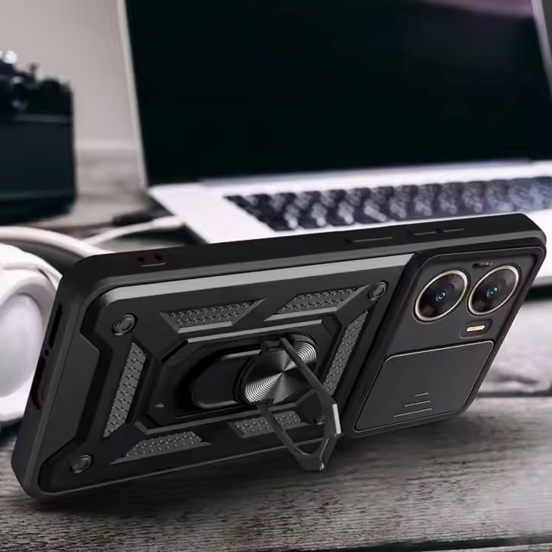 Протиударний чохол Camshield Serge Ring для Xiaomi Poco X7 Pro | Броньований з кільцем-підставкою Фотографія №4 Протиударний чохол Camshield Serge Ring для Xiaomi Poco X7 Pro | Броньований з кільцем-підставкою на малюнкі №4