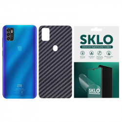 Захисна плівка SKLO Back (тил) Carbon для ZTE Blade V40 Pro