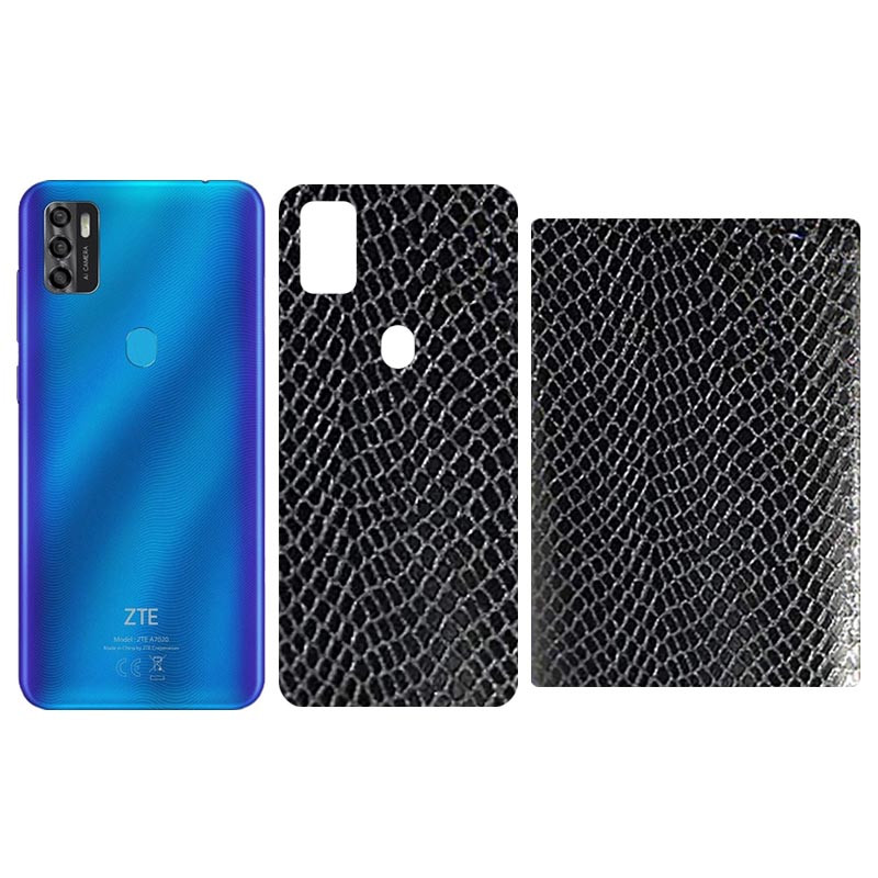 Защитная пленка SKLO Back (тыл) Snake (тех.пак) для ZTE Blade V40 Pro, Черный, Бронированная пленка, купить оптом с доставкой