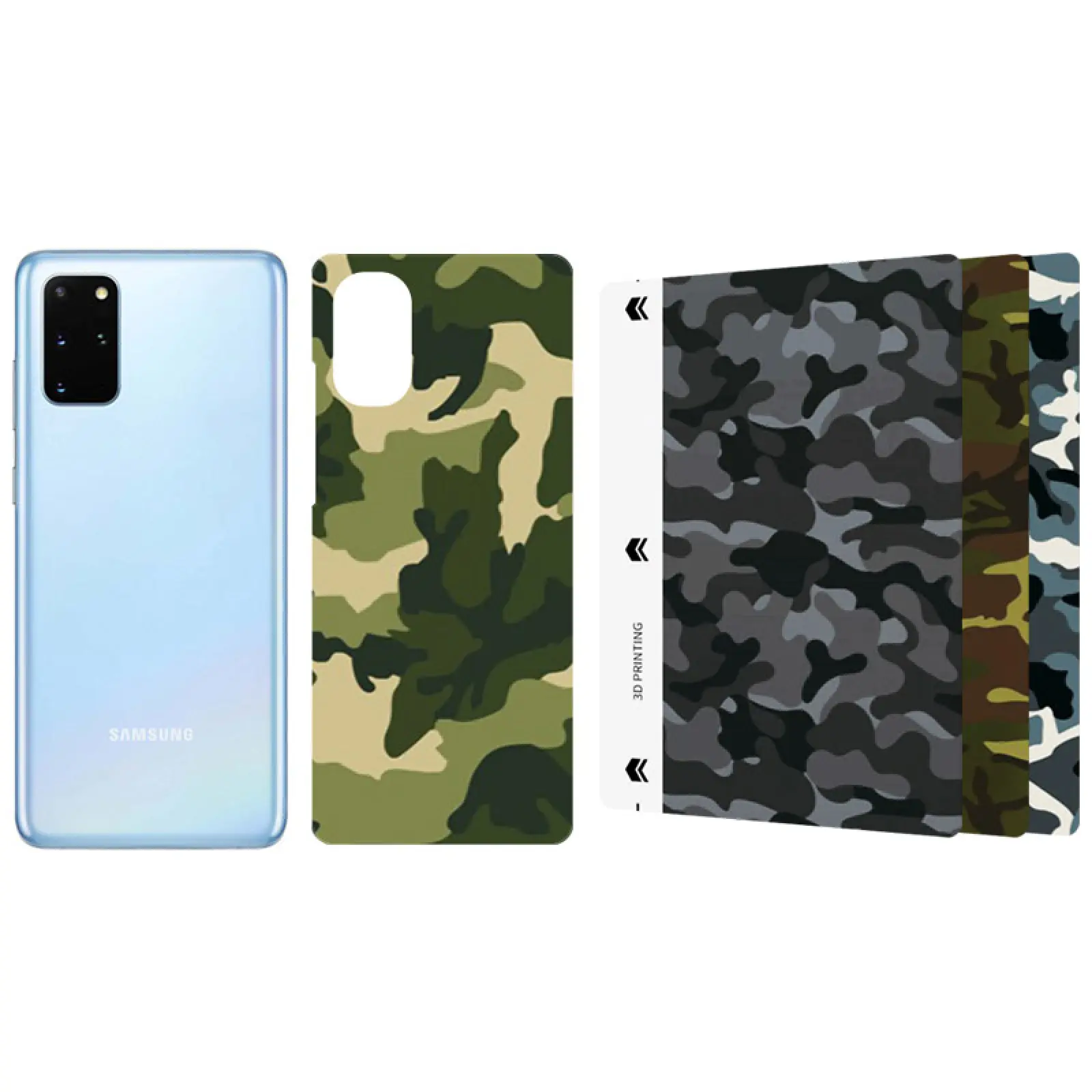 Защитная пленка SKLO Back (тыл) Camo (тех.пак) для Samsung A320 Galaxy A3 (2017), Бронированная пленка, купить оптом с доставкой