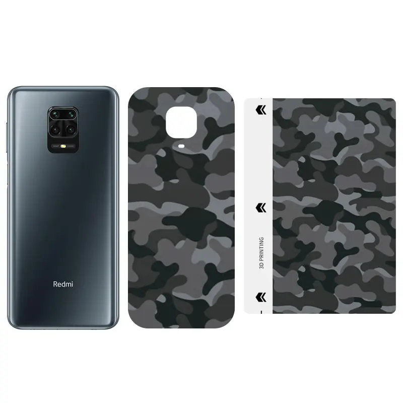 Защитная пленка SKLO Back (тыл) Camo (тех.пак) для Xiaomi Redmi 8, Серый / Army Gray, Бронированная пленка, купить оптом с доставкой