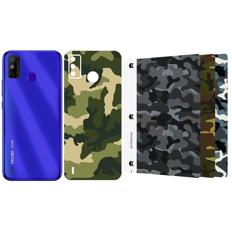 Защитная пленка SKLO Back (тыл) Camo (тех.пак) для TECNO Camon 19 Neo, Бронированная пленка, купить оптом с доставкой