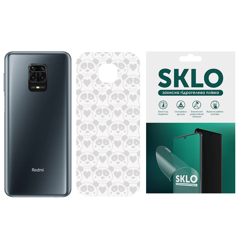 Защитная пленка SKLO Back (тыл) Transp. для Xiaomi Redmi 3X, Прозрачный / Панды, Бронированная пленка, купить оптом с доставкой