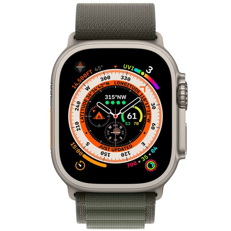 Ремінець Alpine Loop для Apple Watch 42(ser.1-3)/44/45/46/49mm (m/l), Зелений / Green 1, Нейлон, купити оптом з доставкою