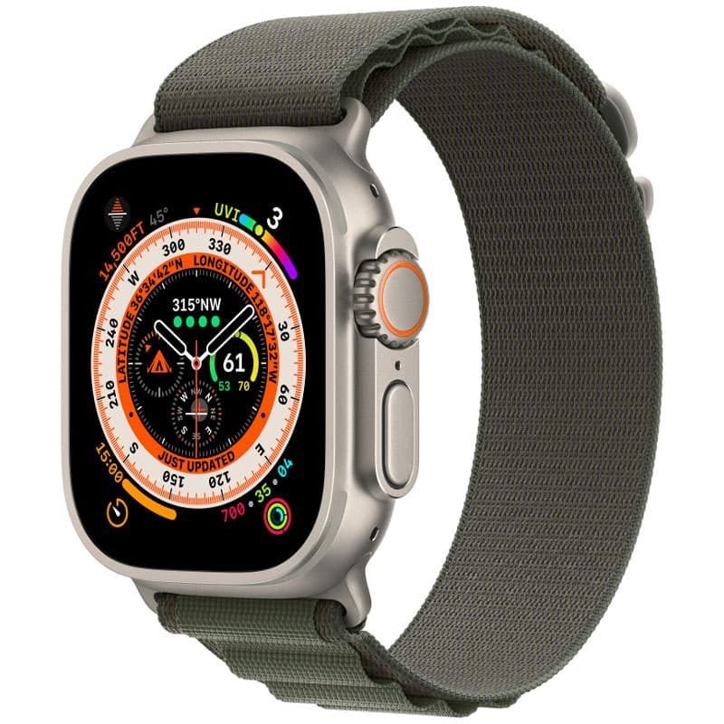 Ремінець Alpine Loop для Apple Watch 42(ser.1-3)/44/45/46/49mm (m/l), Зелений / Green, Нейлон, купити оптом з доставкою