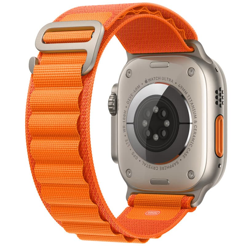 Ремінець Alpine Loop для Apple Watch 42(ser.1-3)/44/45/46/49mm (m/l), Помаранчевий / Orange 2, Нейлон, купити оптом з доставкою