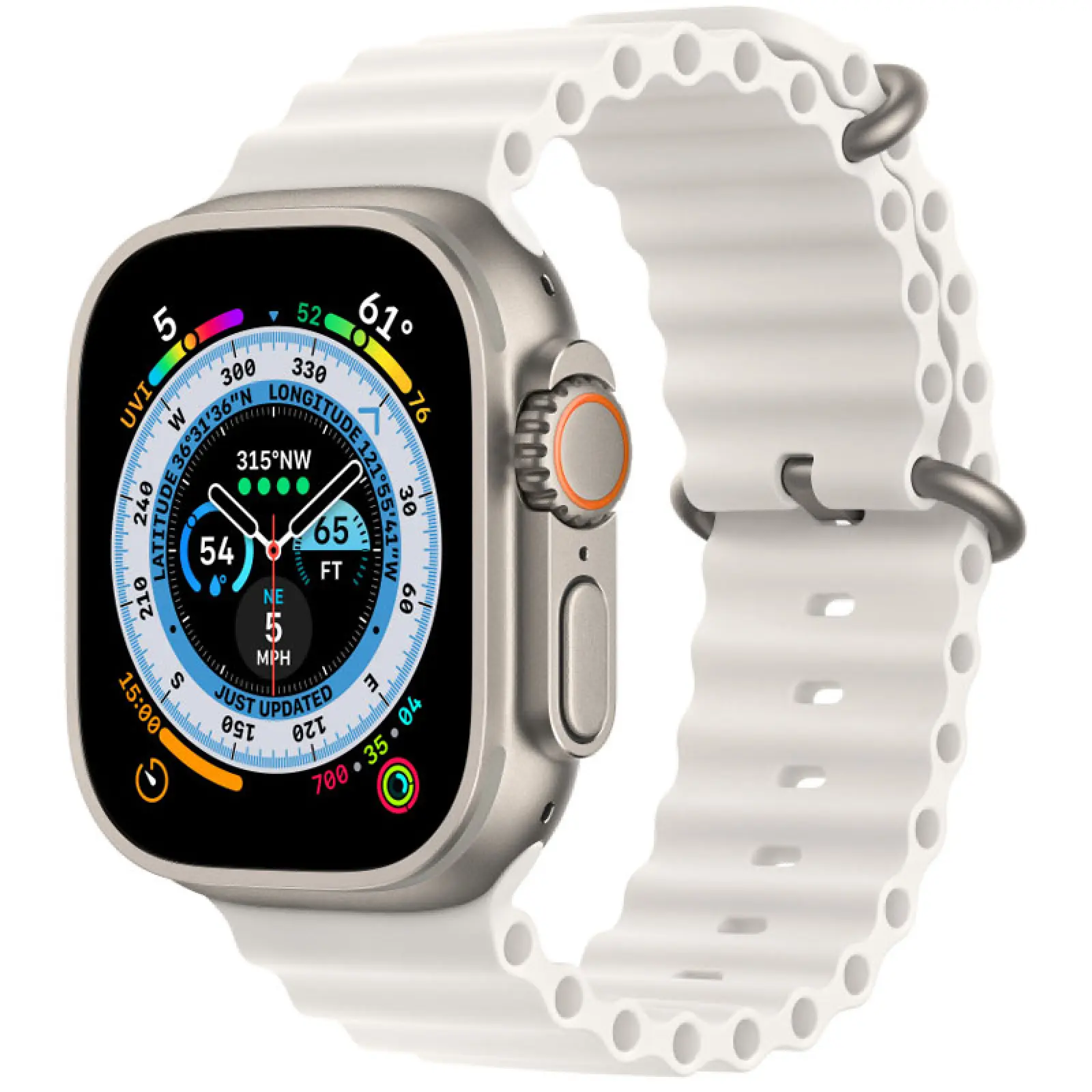 Ремешок Ocean Band для Apple Watch 38/40/41/42mm(ser.10), Белый / White, Силикон (TPU), купить оптом с доставкой