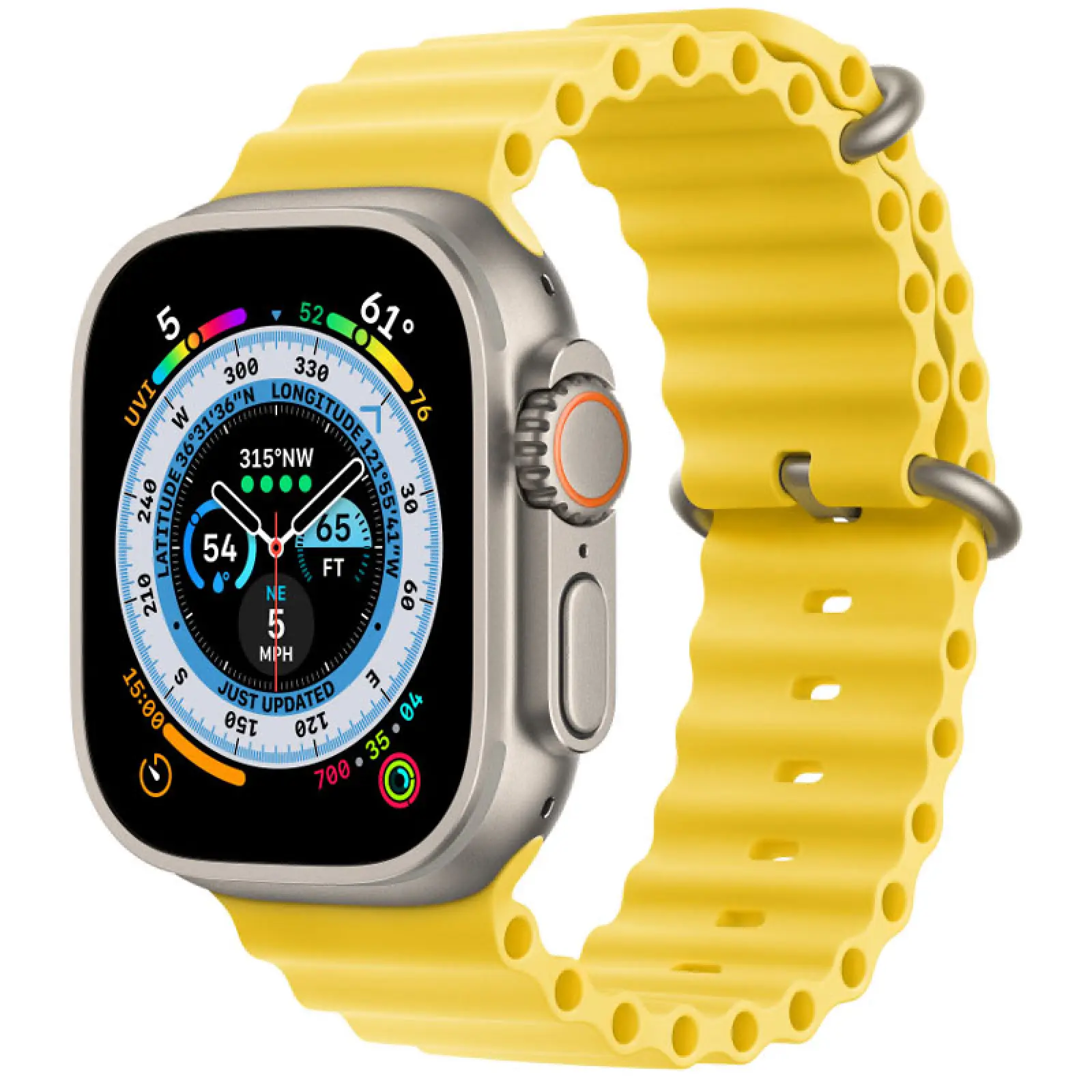 Ремешок Ocean Band для Apple Watch 38/40/41/42mm(ser.10), Желтый / Yellow, Силикон (TPU), купить оптом с доставкой