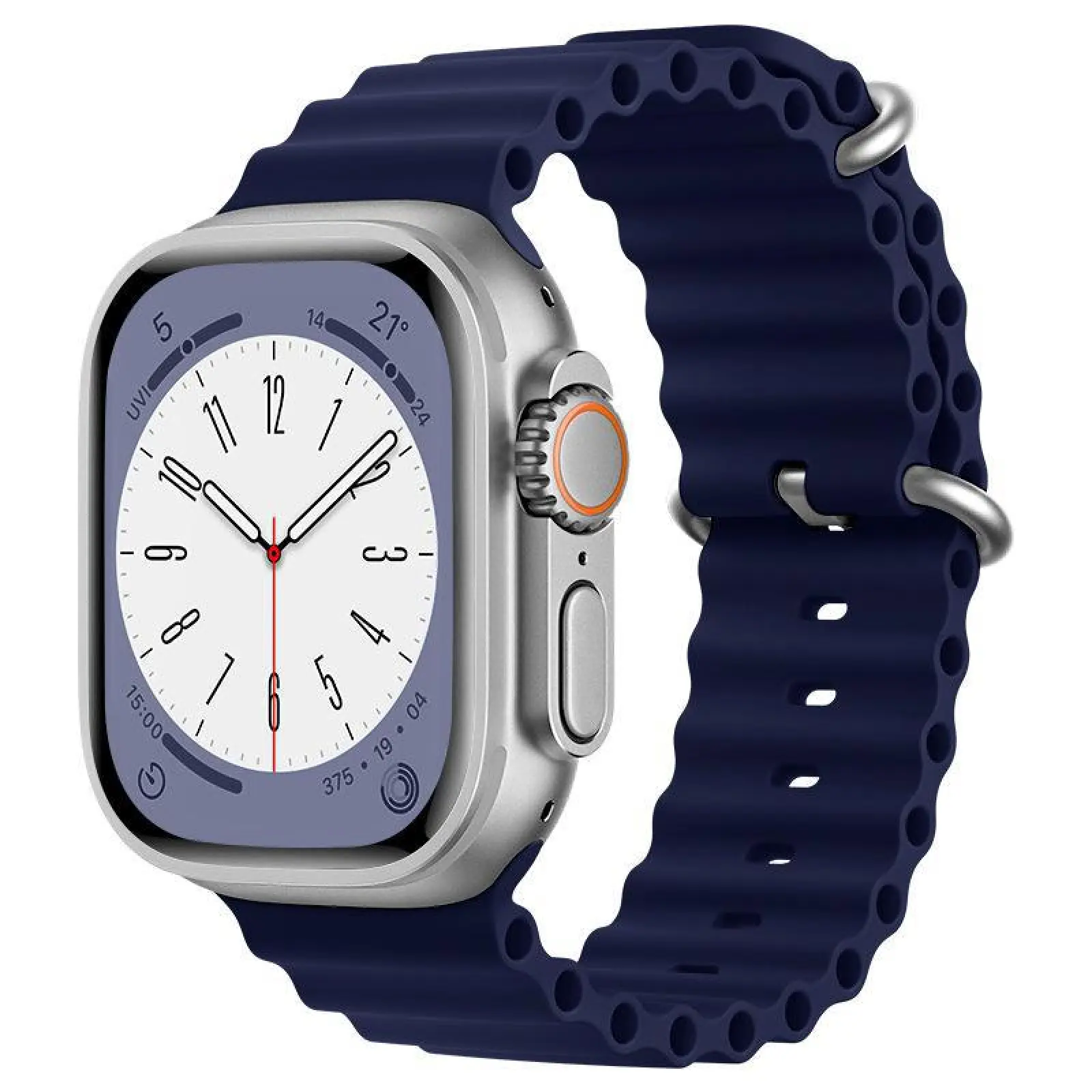 Ремешок Ocean Band для Apple Watch 38/40/41/42mm(ser.10), Синий / Deep navy, Силикон (TPU), купить оптом с доставкой