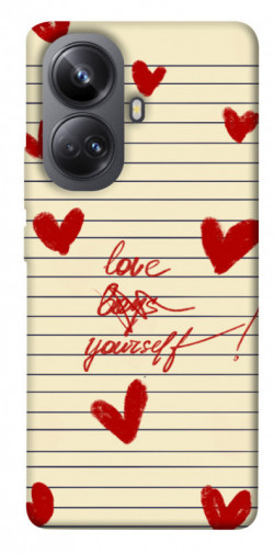 Чехол itsPrint Love yourself для Realme 10 Pro+