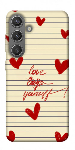 Чехол itsPrint Love yourself для Samsung Galaxy S24