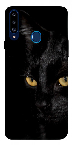 Чохол itsPrint Чорний кіт для Samsung Galaxy A20s
