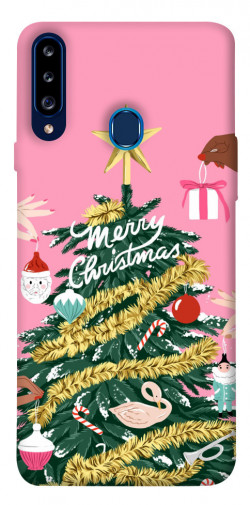 Чехол itsPrint Праздничная елка для Samsung Galaxy A20s