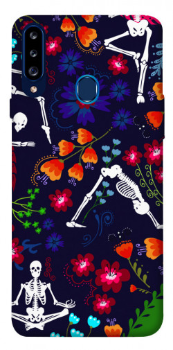 Чохол itsPrint Yoga skeletons для Samsung Galaxy A20s