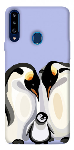Чохол itsPrint Penguin family для Samsung Galaxy A20s