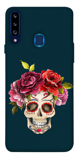 Чохол itsPrint Flower skull для Samsung Galaxy A20s