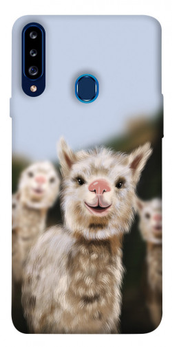 Чохол itsPrint Funny llamas для Samsung Galaxy A20s