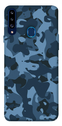 Чехол itsPrint Синий камуфляж для Samsung Galaxy A20s