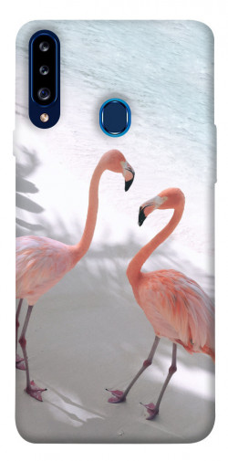 Чохол itsPrint Flamingos для Samsung Galaxy A20s