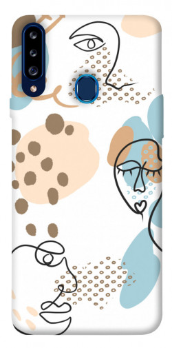 Чехол itsPrint Face pattern для Samsung Galaxy A20s