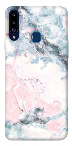 Чехол itsPrint Розово-голубой мрамор для Samsung Galaxy A20s