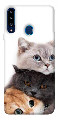 Чохол itsPrint Три коти для Samsung Galaxy A20s